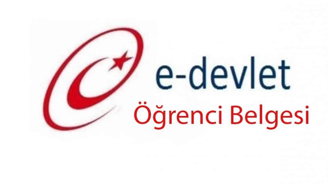 E-DEVLET üzerinden barkodlu öğrenci belgesi alma